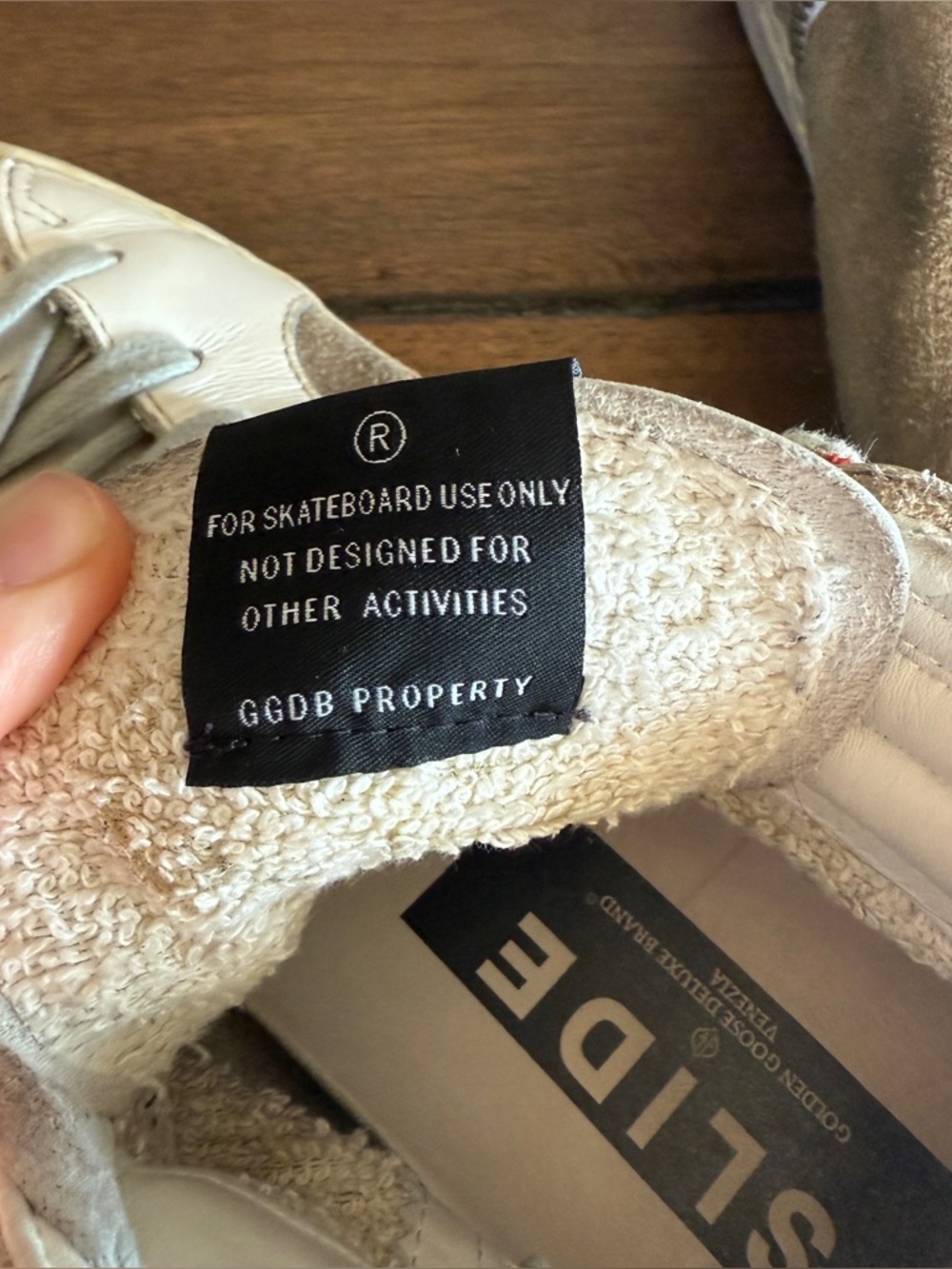 Golden Goose Suede and Leather Slide Sneakers - Picture 9 of 12